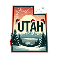 Christmas US States Fabric Panel 7