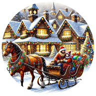 Christmas Villages Fabric Panel 79