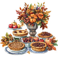 Watercolor Thanksgiving Fabric Panel 10