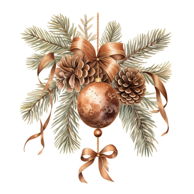 Antique Christmas Fabric Panel 31