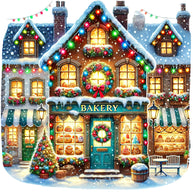 Christmas Villages Fabric Panel 78