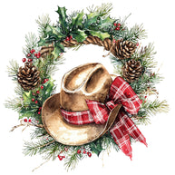 Cowboy Christmas Fabric Panel 8