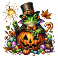 Halloween Wonder Animals Fabric Panel 126