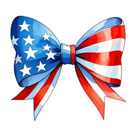 Patriotic Bows Fabric Panel 5