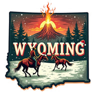 Christmas US States Fabric Panel 1