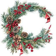 Rustic Christmas Fabric Panel 9