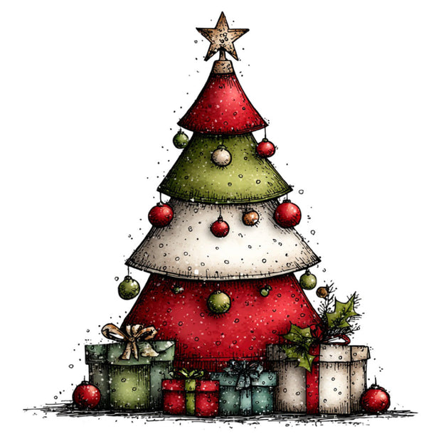 1st Whimsical Christmas Fabric Panel 125