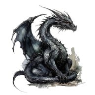 Gothic Dragons Fabric Panel 7