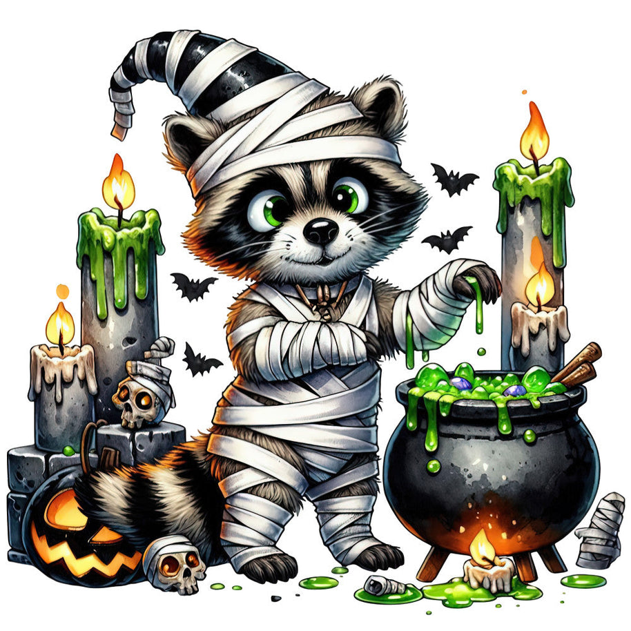 Halloween Wonder Animals Fabric Panel 109
