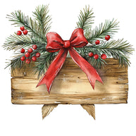 Rustic Christmas Fabric Panel 2
