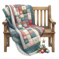 Christmas Patchwork Fabric Panel 6