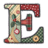 Christmas Patchwork Alphabet Fabric Panel 31