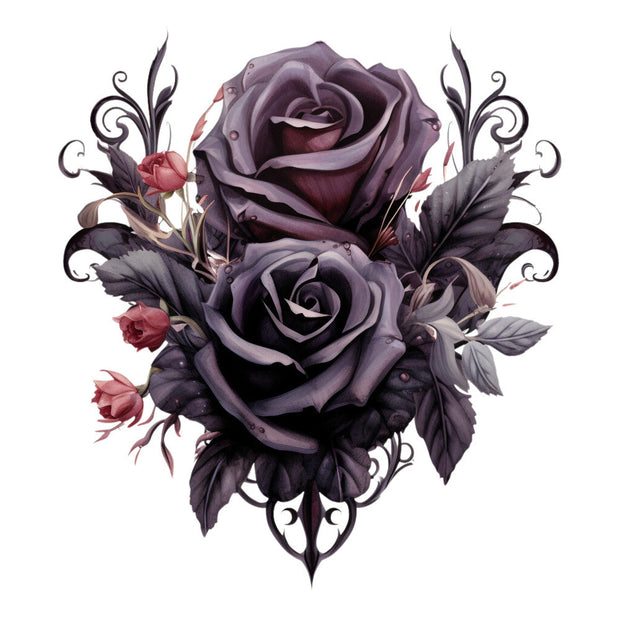 Gothic Floral Fabric Panel 20