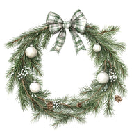 Green Christmas Fabric Panel 25