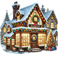 Christmas Villages Fabric Panel 73