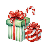 Christmas Element Fabric Panel 24