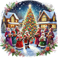 Christmas Villages Fabric Panel 77