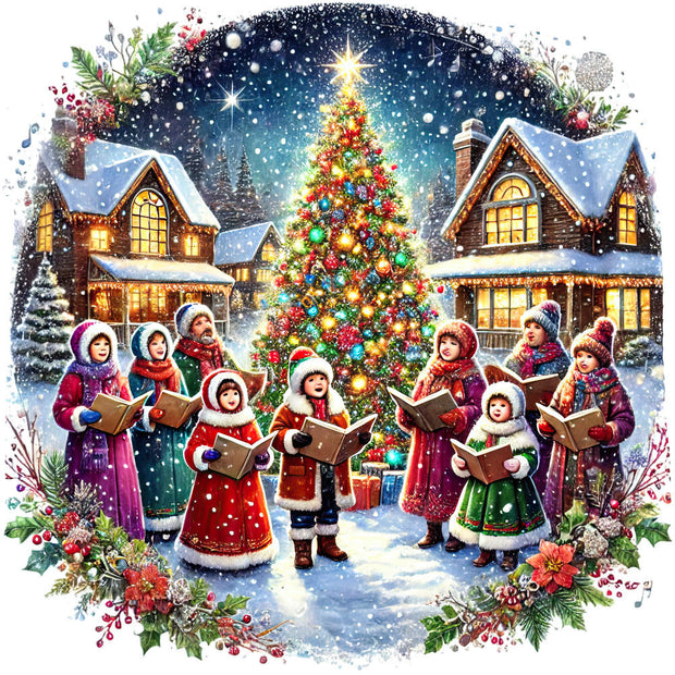 Christmas Villages Fabric Panel 77