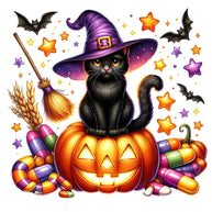 Halloween Wonder Animals Fabric Panel 154
