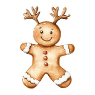 Christmas Gingerbread Man Fabric Panel 23
