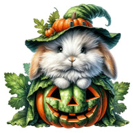 Halloween Wonder Animals Fabric Panel 139