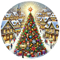 Christmas Villages Fabric Panel 76