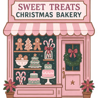 A Pink Christmas Fabric Panel 9