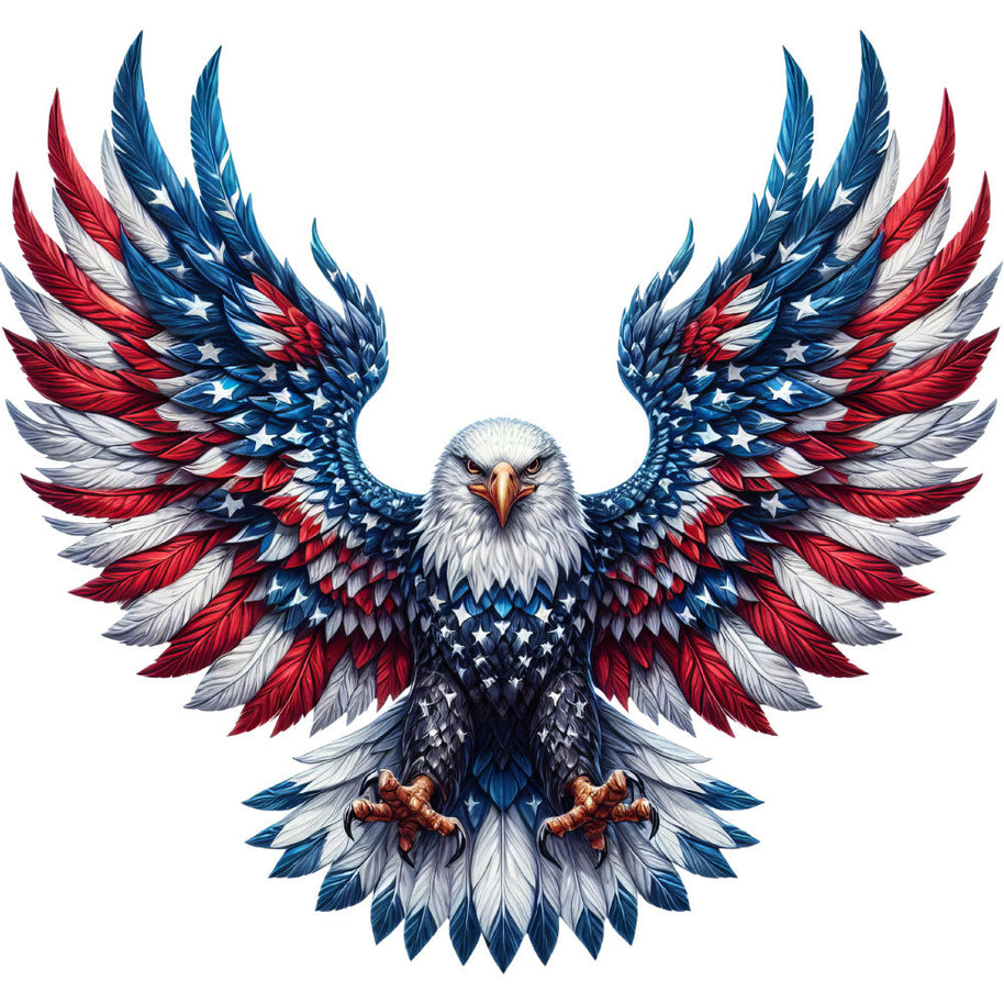 Patriotic Eagle Fabric Panel 10