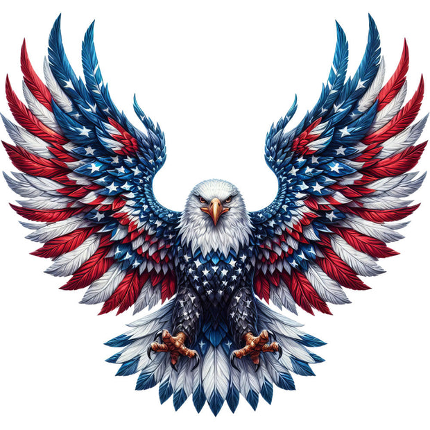 Patriotic Eagle Fabric Panel 10