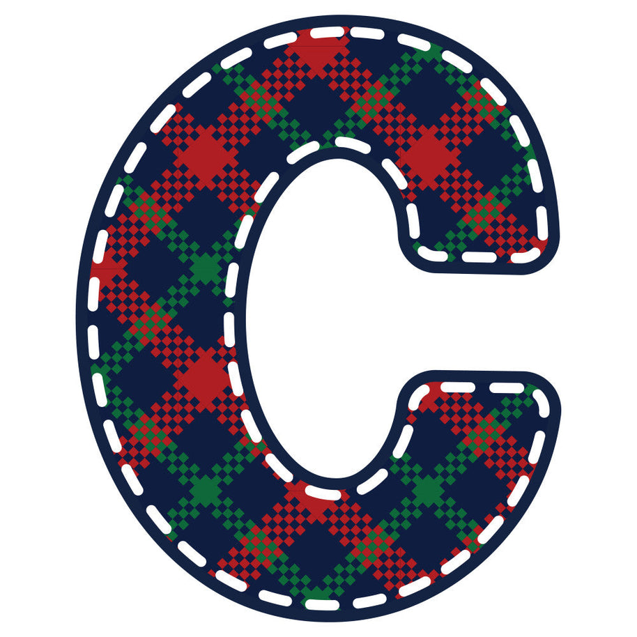 Christmas Alphabet Fabric Panel 12