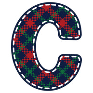 Christmas Alphabet Fabric Panel 12