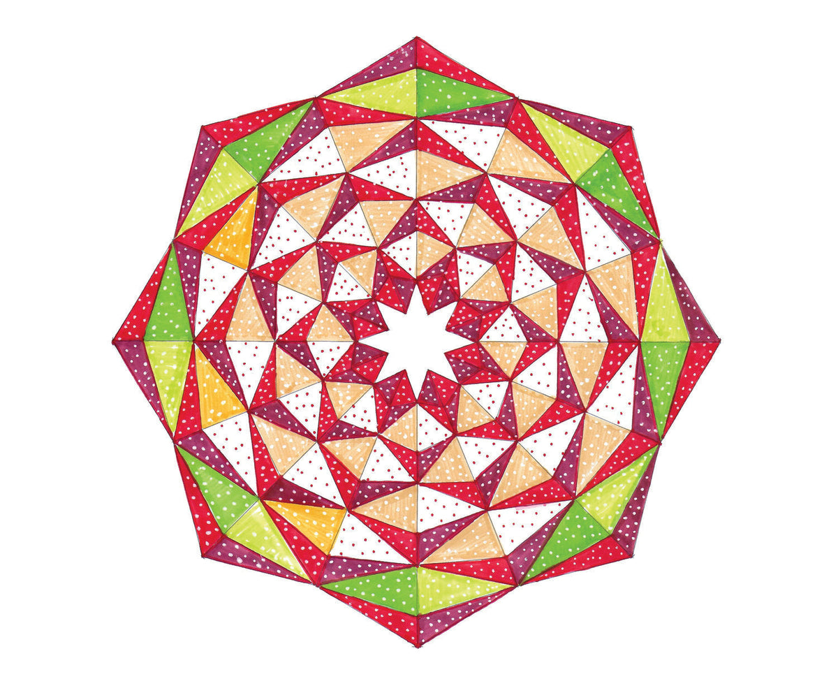 Arabesque Tree Skirt Quilt Pattern