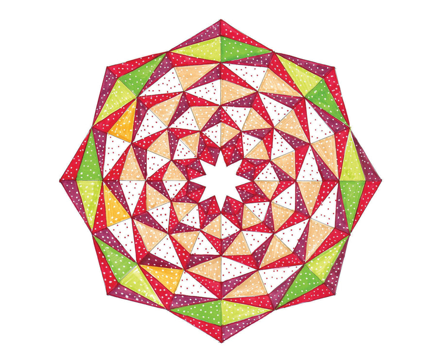 Arabesque Tree Skirt Quilt Pattern