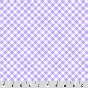 Barely Basics Gingham Quilting Cuddle Bellflower Fabric Per Yard
