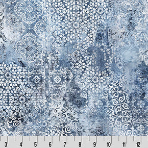 Barely Basics Stone Wash Quilting Cuddle Denim Fabric Per Yard