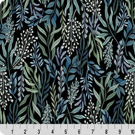 Black Whispering Blooms Dreamweaver Quilting Cuddle Fabric Per Yard