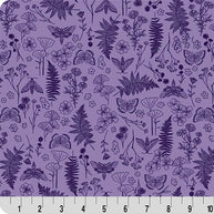 Purple Whispering Blooms Faegrove Quilting Cuddle Fabric Per Yard