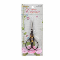 Gunmetal and Gold Teardrop Handle Heirloom Embroidery Scissors 4